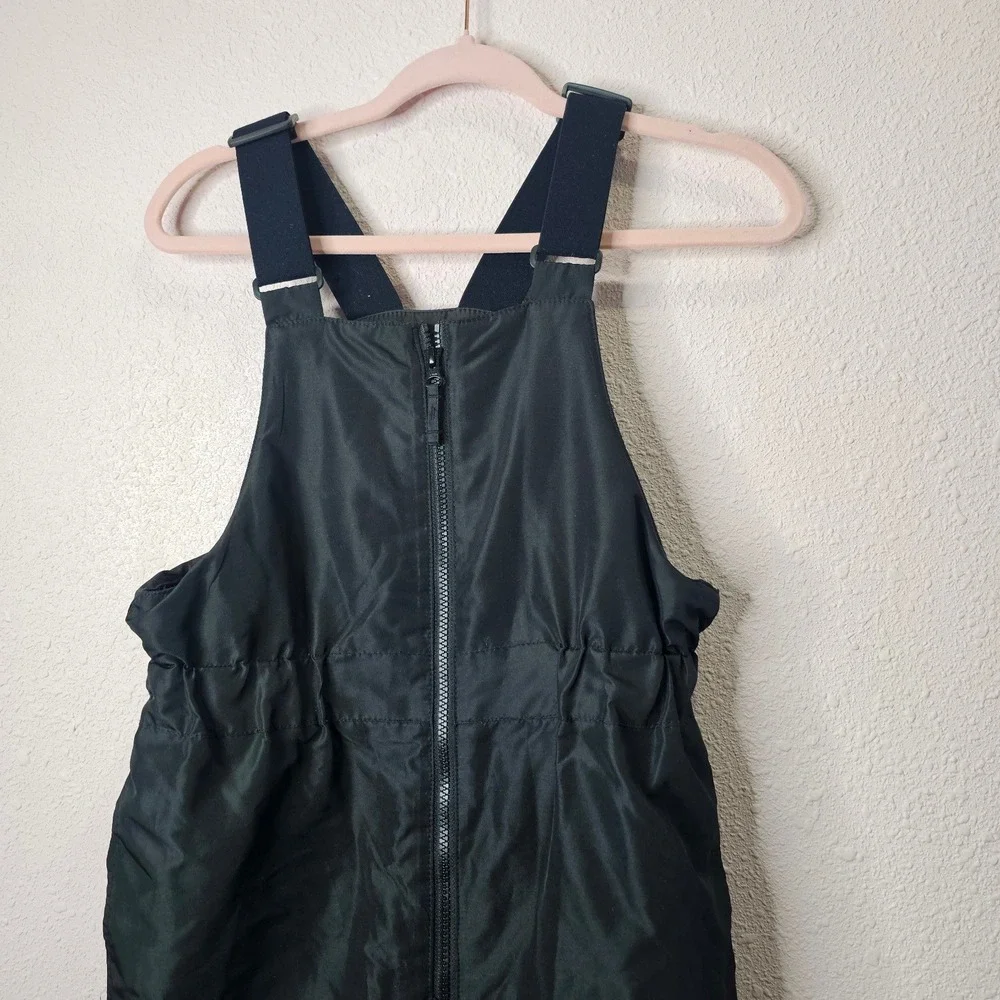 The Childrens Place Kids Black Insulated Snow Bib Overalls Size 14 XL Winter Ski